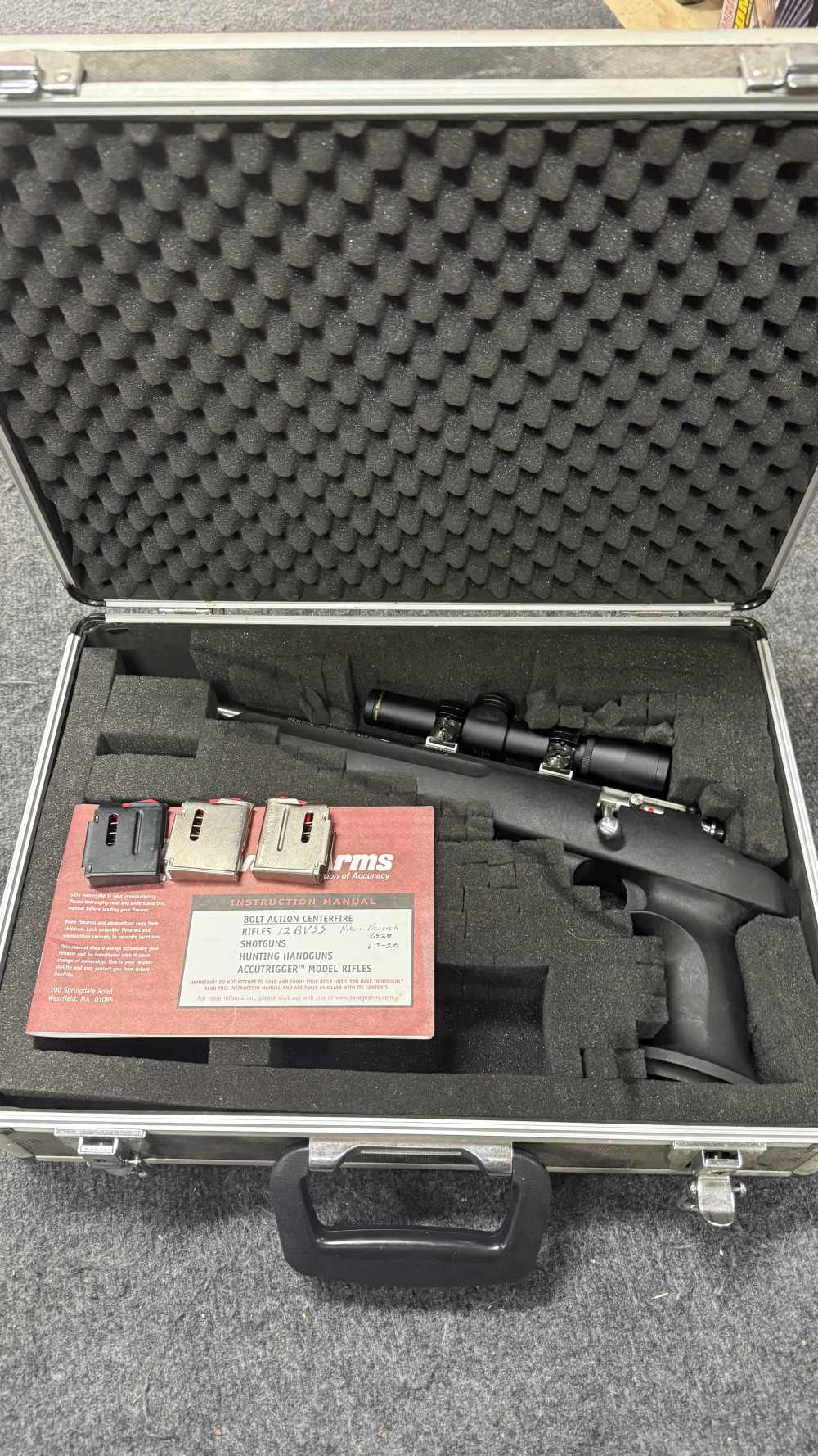 Savage Model 503 Striker .17 HMR Stainless Bolt-Action Pistol w/ Nikon-img-3