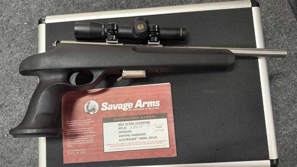 Savage Model 503 Striker .17 HMR Stainless Bolt-Action Pistol w/ Nikon-img-1
