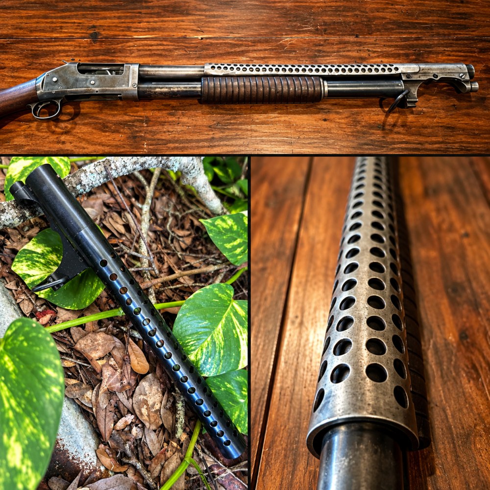 4-ROW! Winchester 1897 97 Mod 12 Trench Gun Heat Shield Bayonet Lug WWI USG-img-0