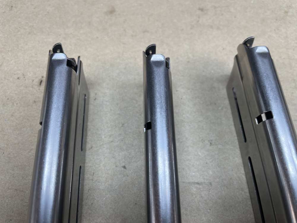 Lot of 3 Wilson Combat 9mm 1911 Government Model Magazines.  10 round-img-10