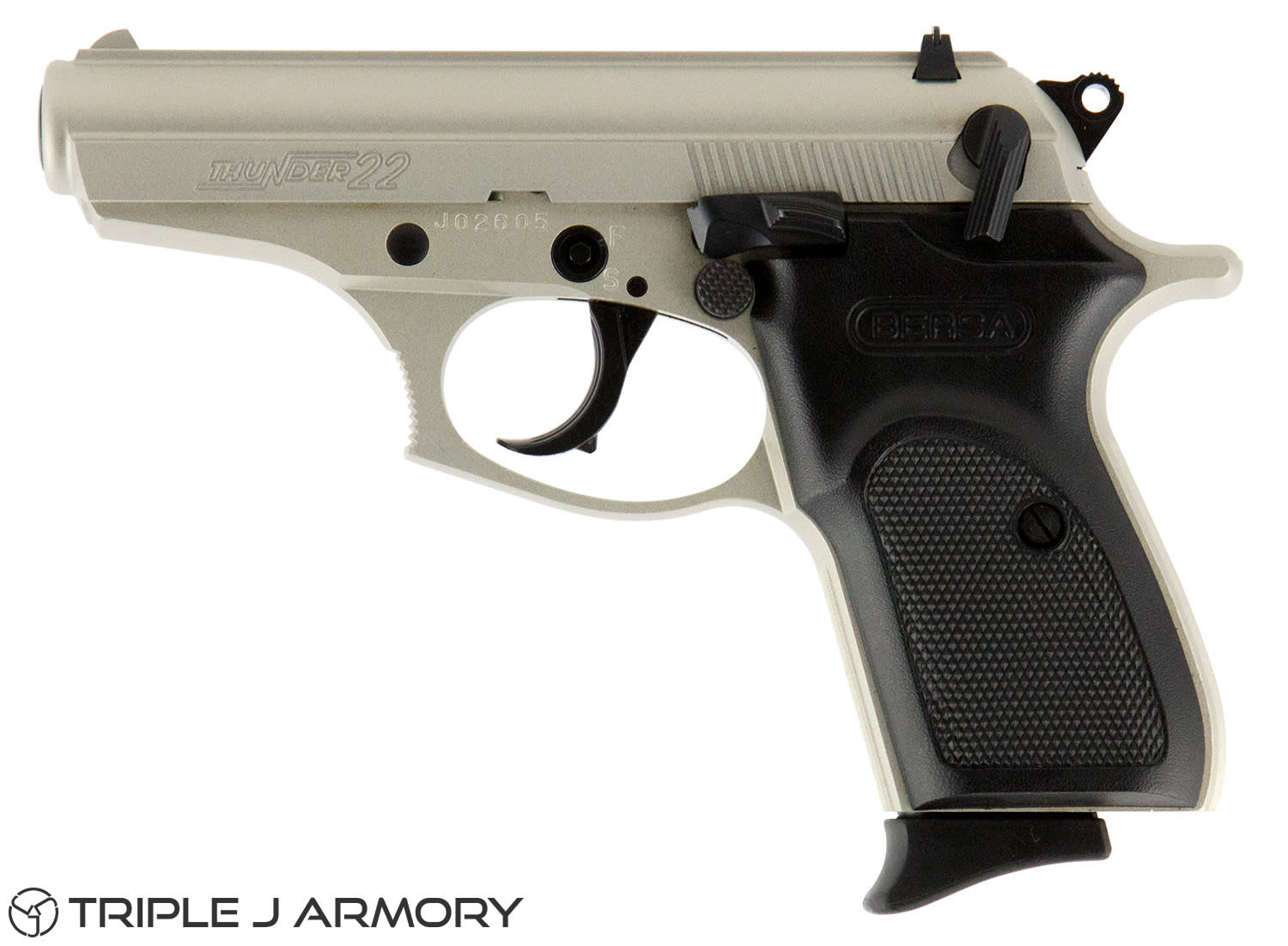 Bersa Thunder 22 .22 LR Pistol Compact T22NKL Nickel-img-1