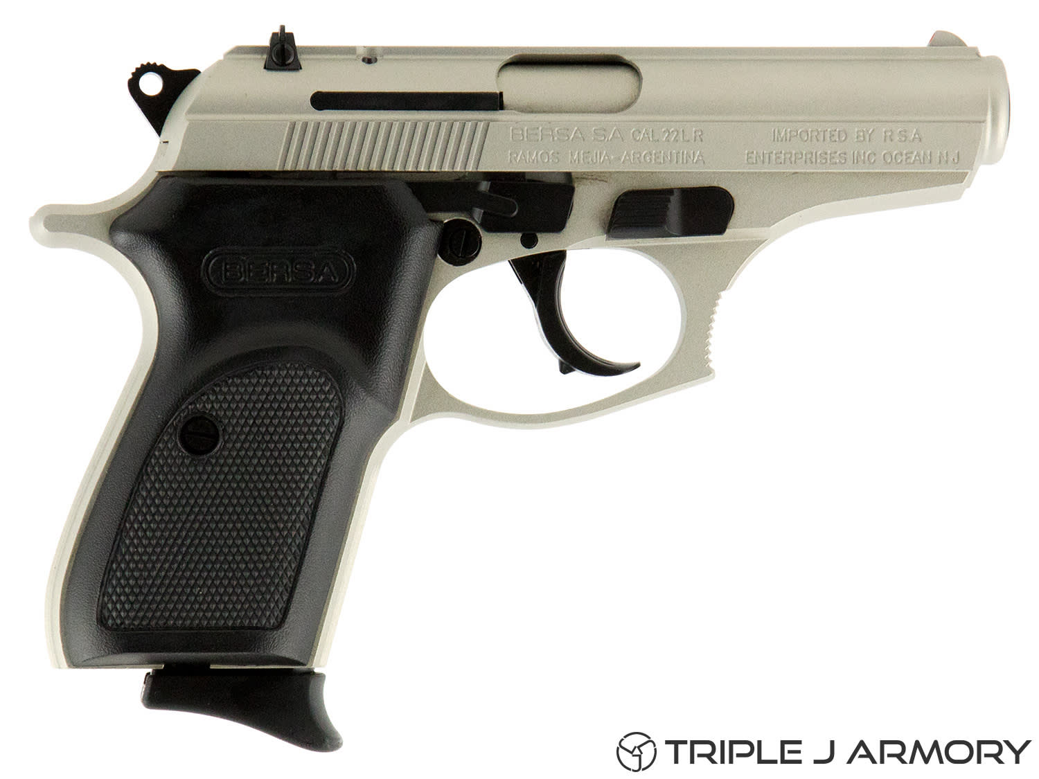 Bersa Thunder 22 .22 LR Pistol Compact T22NKL Nickel-img-0