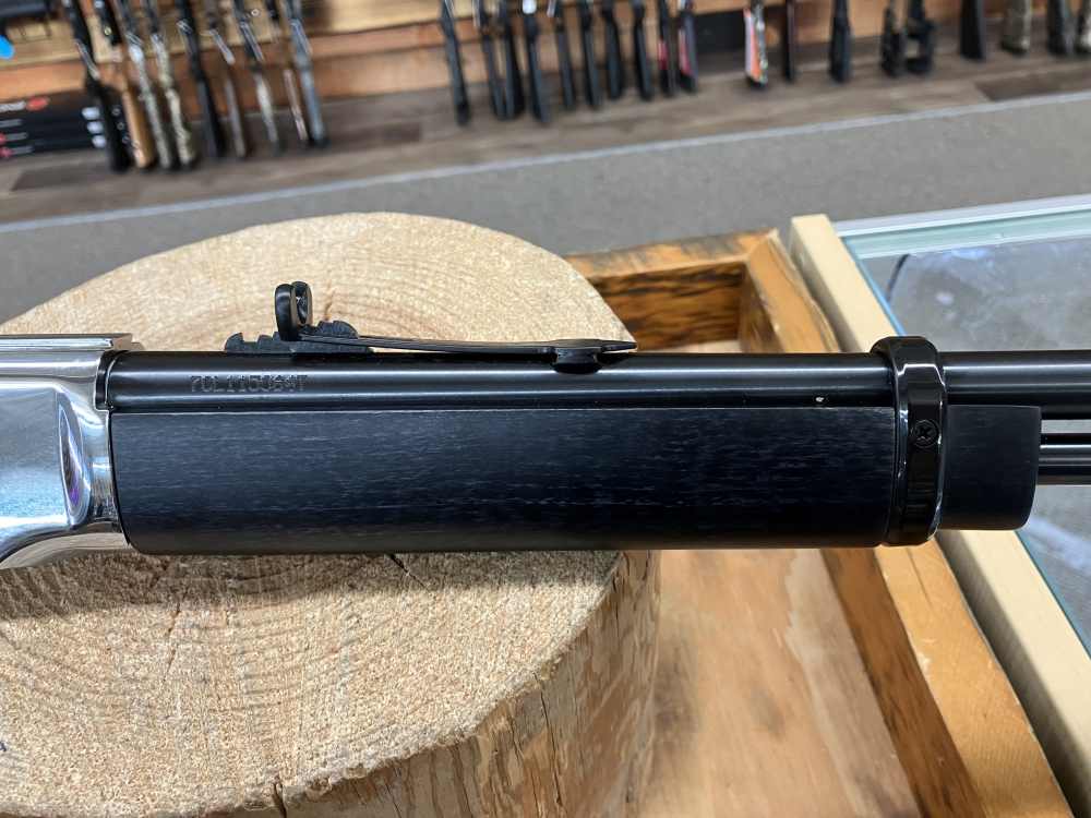 Rossi Rio Bravo Rifle - 22 LR - 15+1 - 18" Blued/Silver/Black Hardwood-img-3