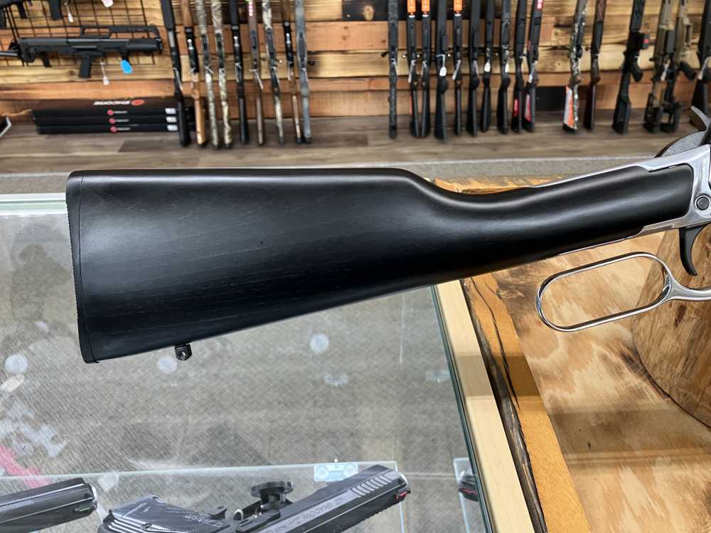 Rossi Rio Bravo Rifle - 22 LR - 15+1 - 18" Blued/Silver/Black Hardwood-img-2