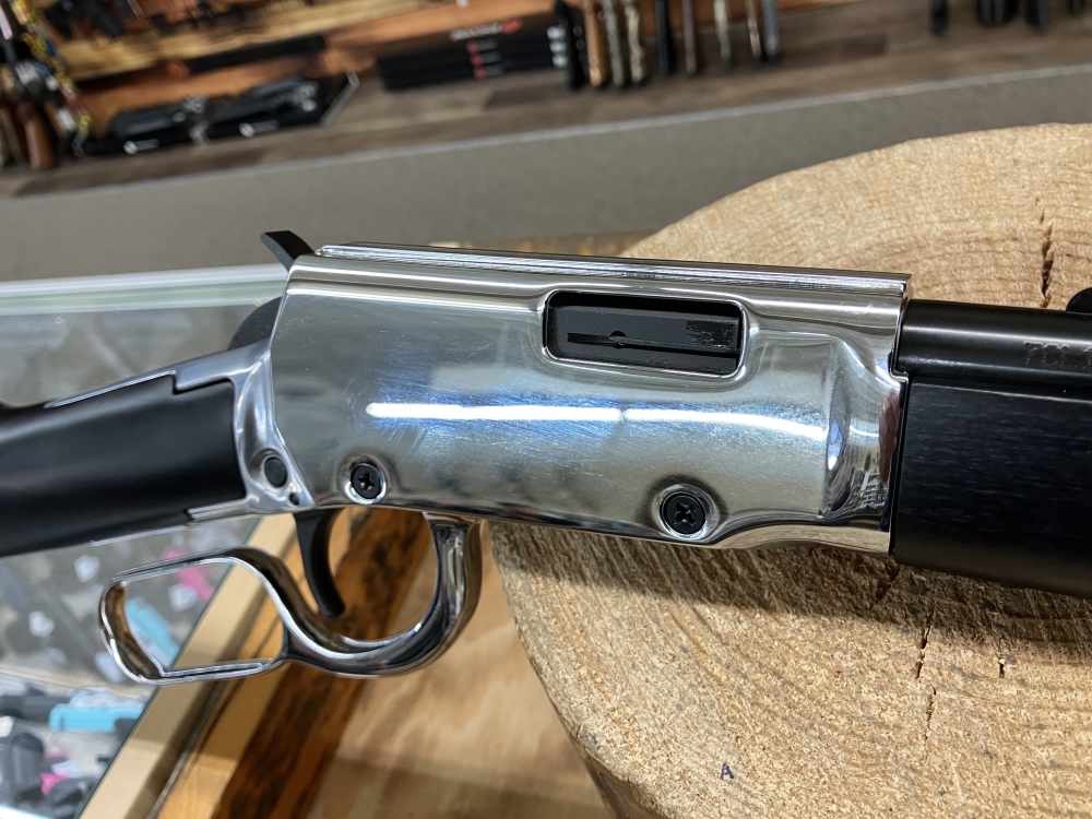 Rossi Rio Bravo Rifle - 22 LR - 15+1 - 18" Blued/Silver/Black Hardwood-img-1
