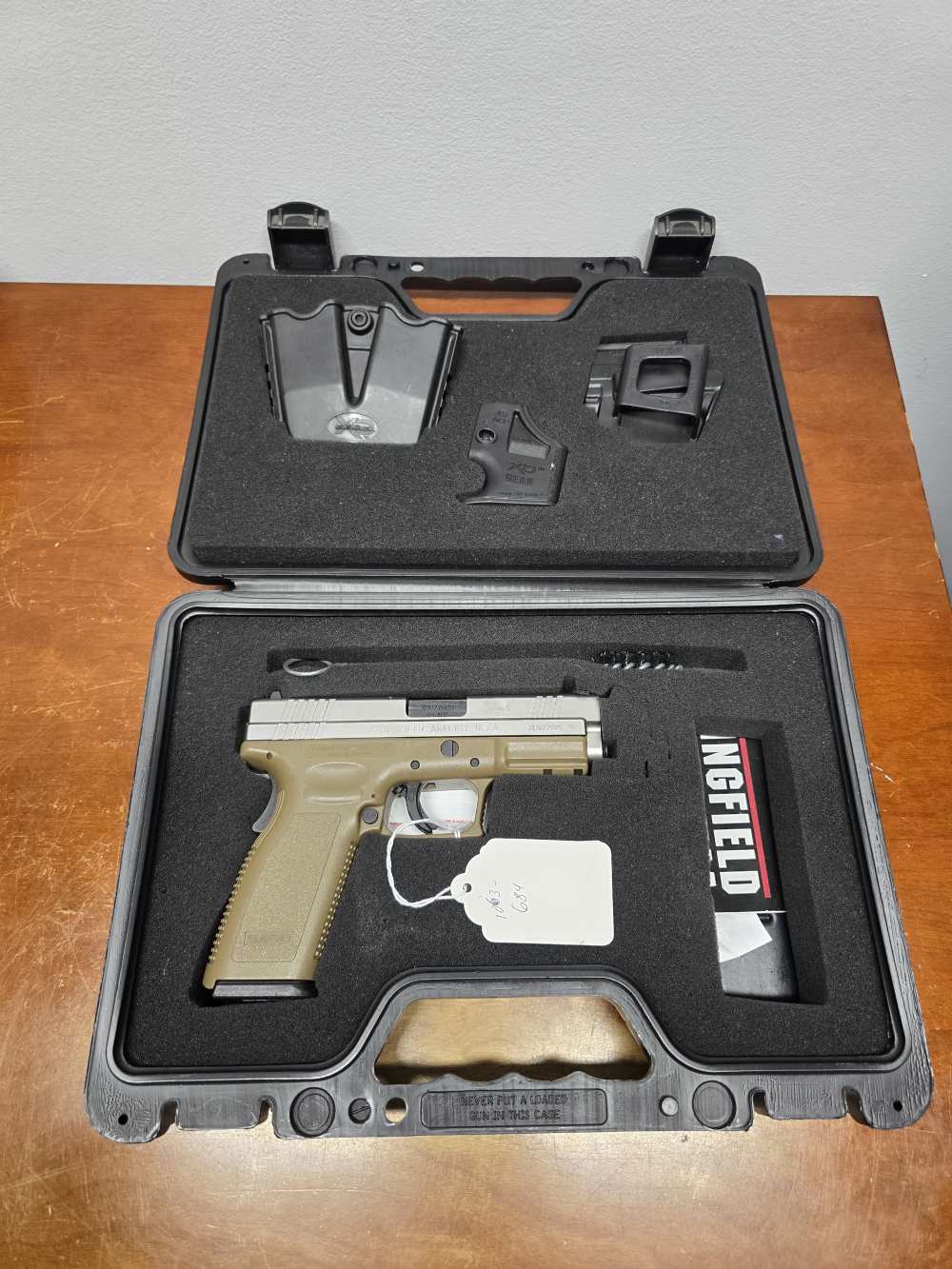 SPRINGFIELD XD 45 HOLSTER KIT STAINLESS 2-TONE DARK EARTH FULL SIZE 13RD-img-0