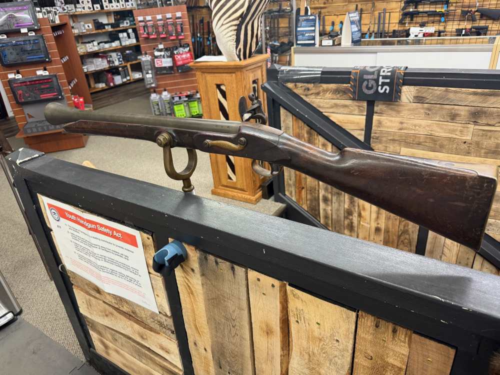 Brass Navel Flintlock Swivel Blunderbuss-img-3