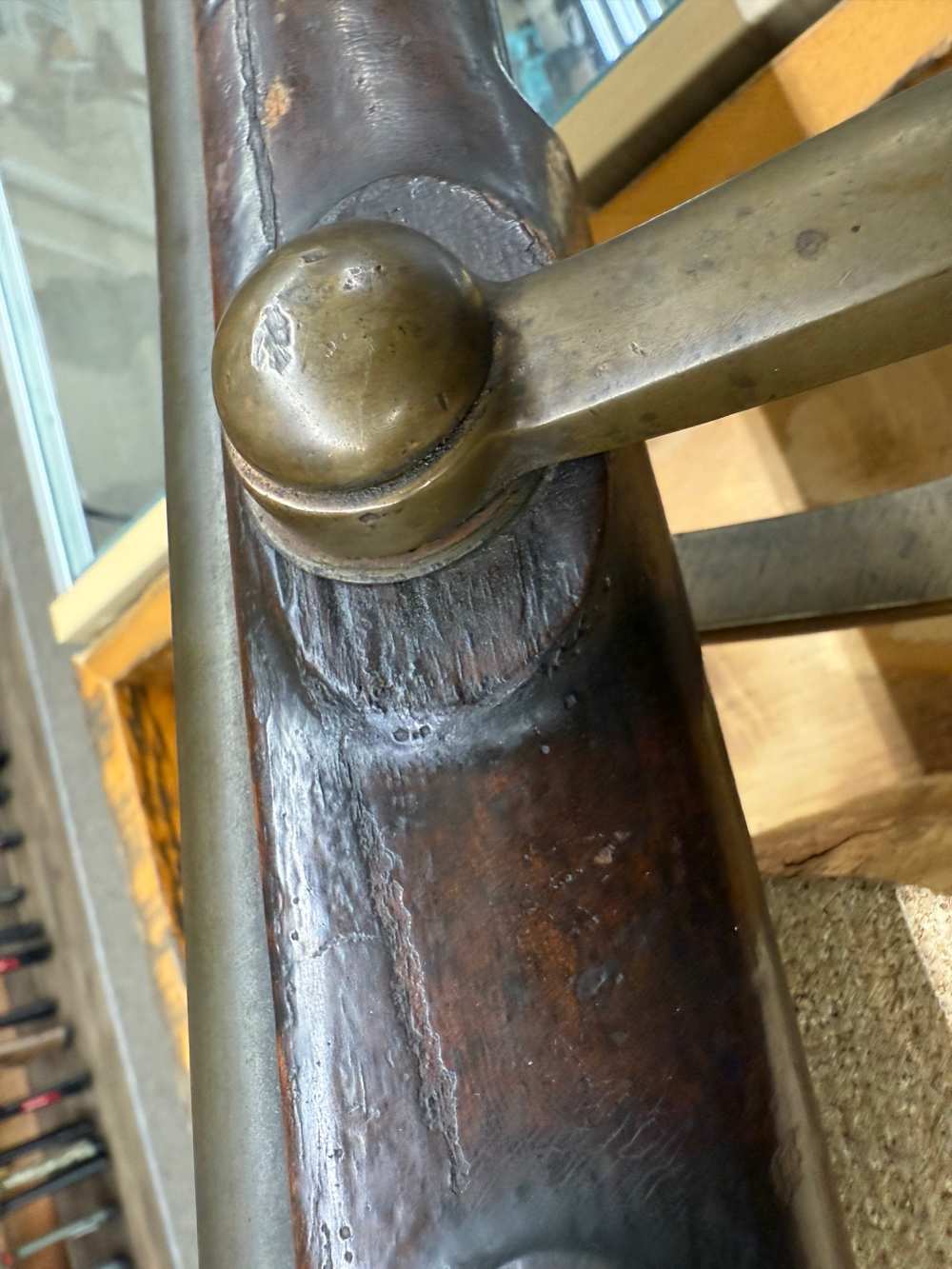 Brass Navel Flintlock Swivel Blunderbuss-img-15