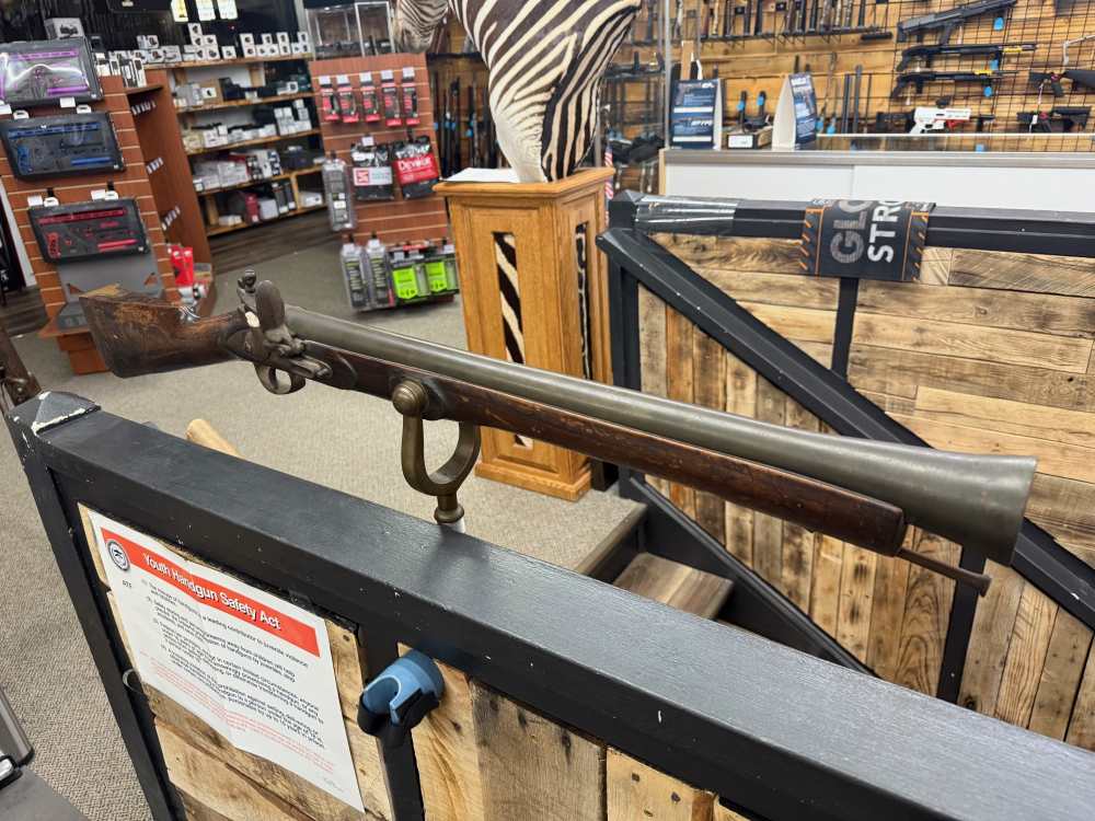 Brass Navel Flintlock Swivel Blunderbuss-img-1