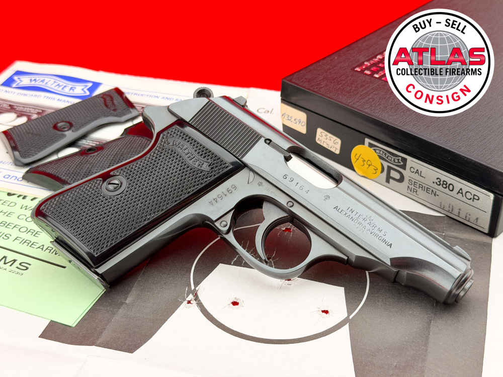 1968 West German Walther PP .380 ACP 3.75" Blued Interarms w/ Box & Target-img-8