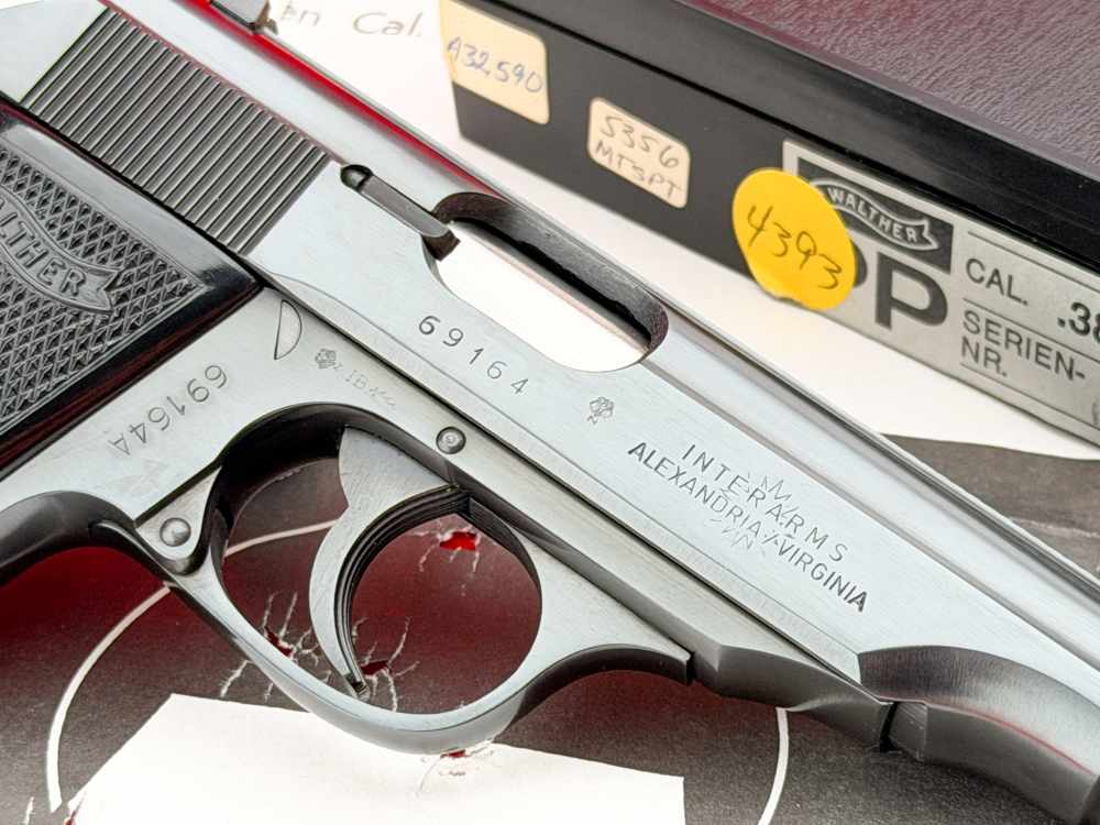 1968 West German Walther PP .380 ACP 3.75" Blued Interarms w/ Box & Target-img-10