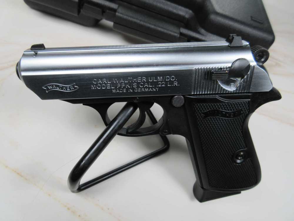 Walther PPK/S .22 LR 3.3" Threaded Barrel 10RD MAG STAINLESS DA/SA decocker-img-2