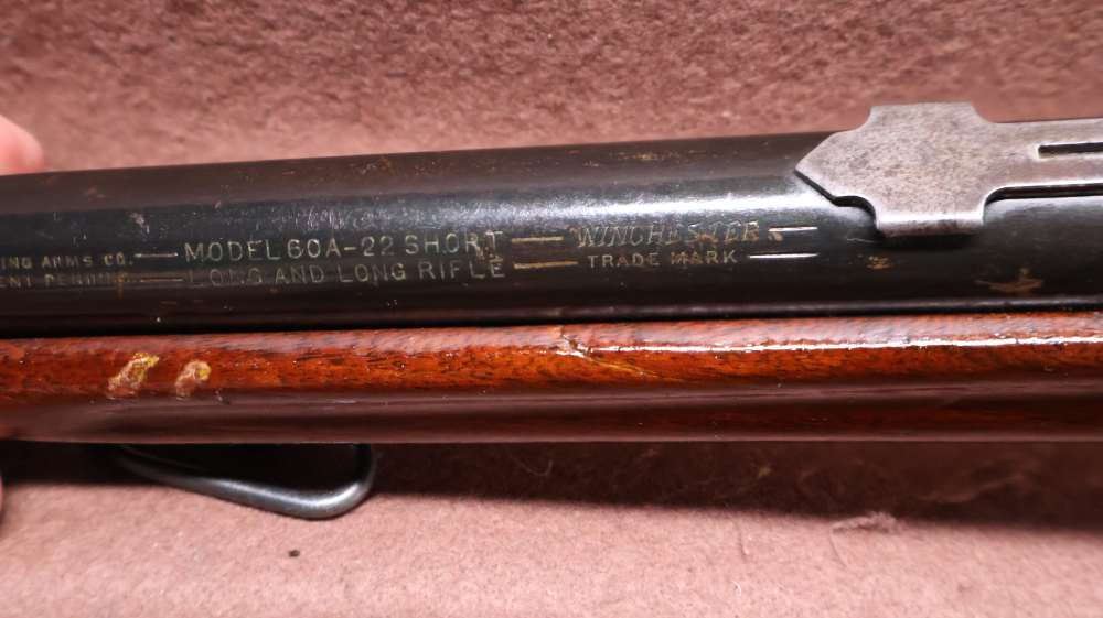 Winchester 60A 22 S/L/LR Manual Cock Take Down Single 23" BRL VG Bore C&R-img-19