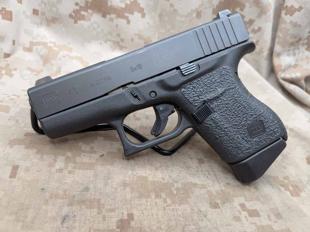 Glock 43 9MM Slimline G43 Police Trade In USED Night Sights-img-2