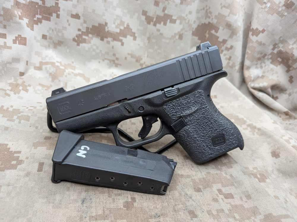 Glock 43 9MM Slimline G43 Police Trade In USED Night Sights-img-3