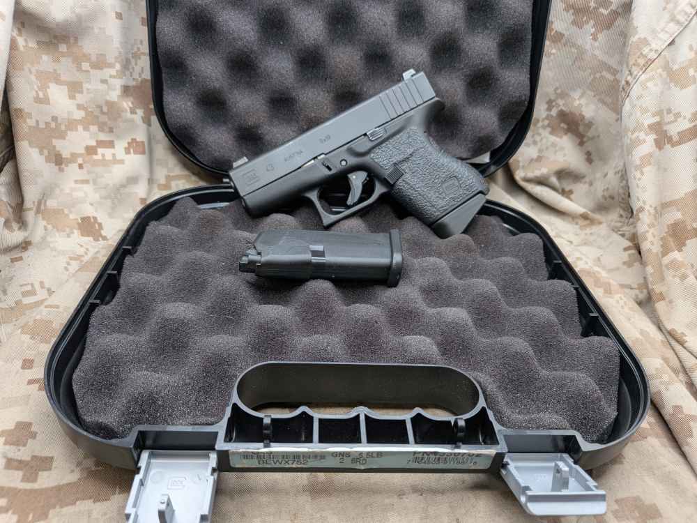 Glock 43 9MM Slimline G43 Police Trade In USED Night Sights-img-0
