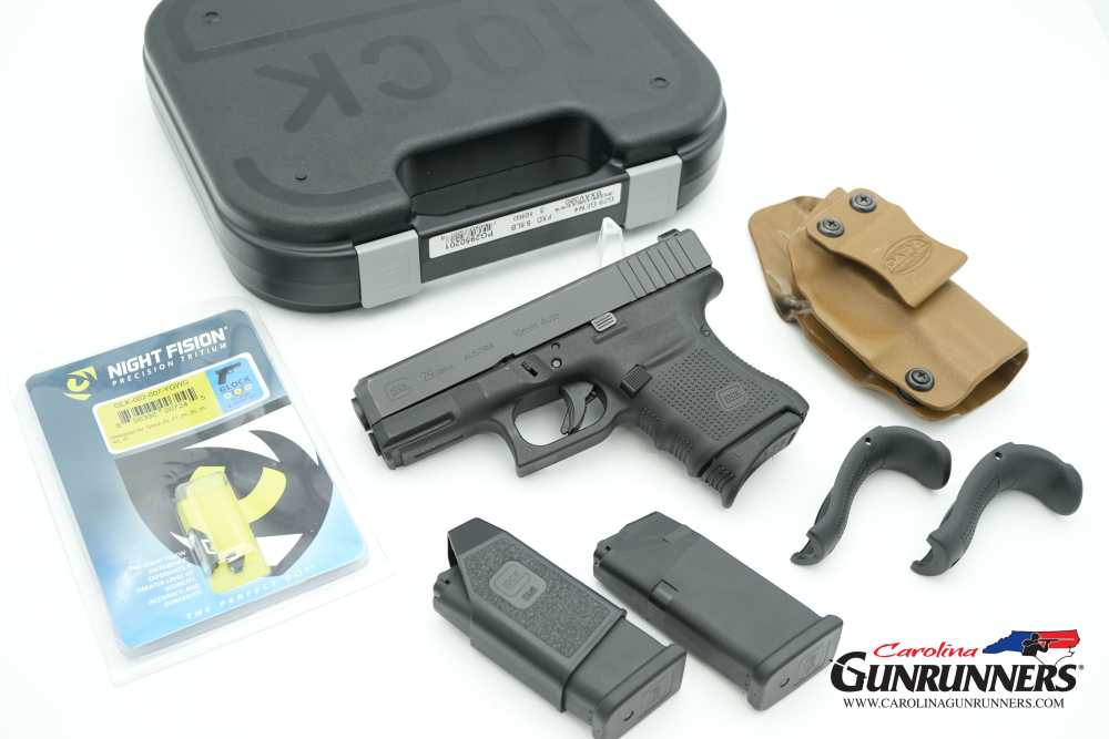 Glock 29 Gen4 10mm 3.78" Barrel Night Fision Sights Kydex Holster 3 mags-img-36