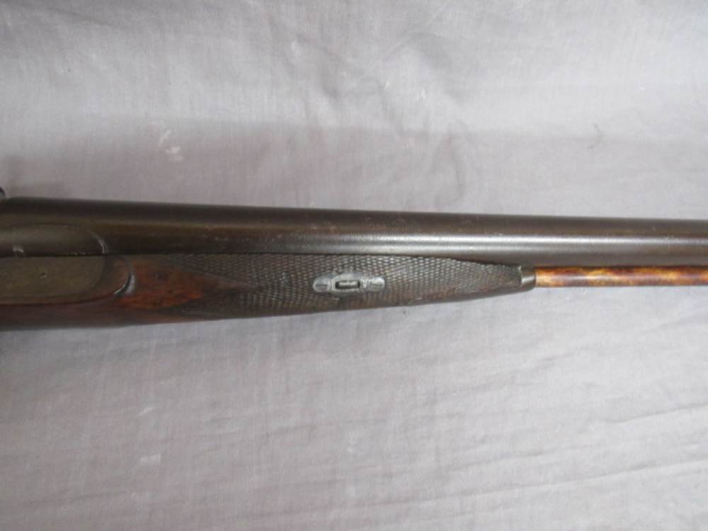W & C SCOTT & SON DOUBLE BARREL SHOTGUN 10 GAUGE Percussion Cap Ignition-img-19