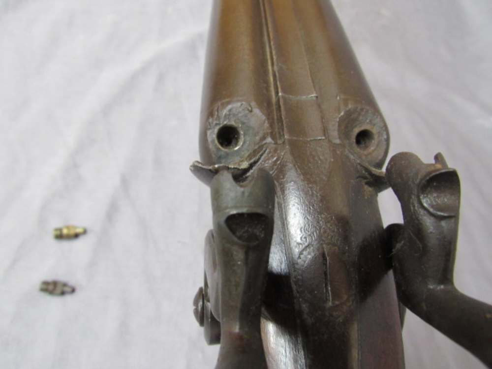 W & C SCOTT & SON DOUBLE BARREL SHOTGUN 10 GAUGE Percussion Cap Ignition-img-52