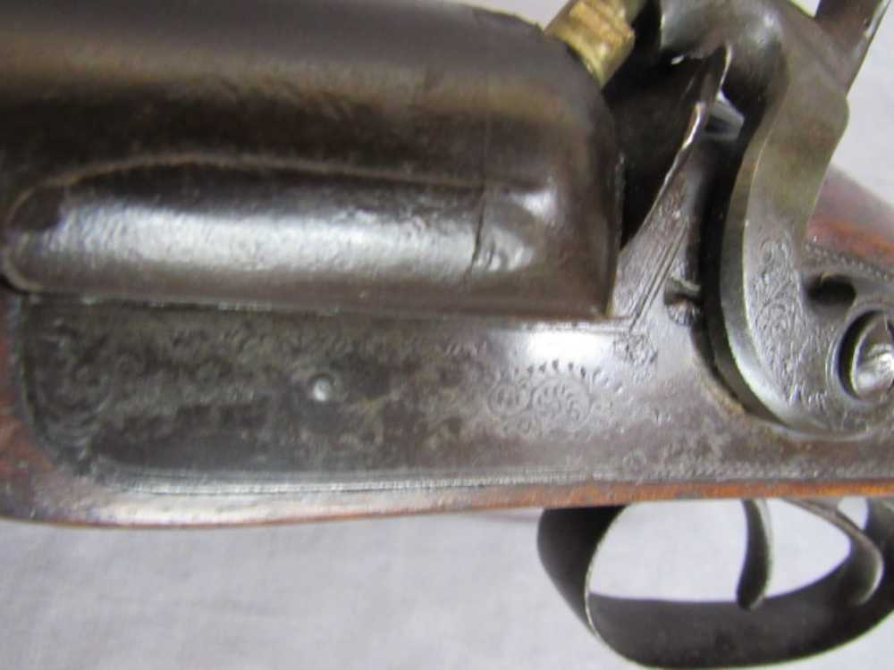 W & C SCOTT & SON DOUBLE BARREL SHOTGUN 10 GAUGE Percussion Cap Ignition-img-35