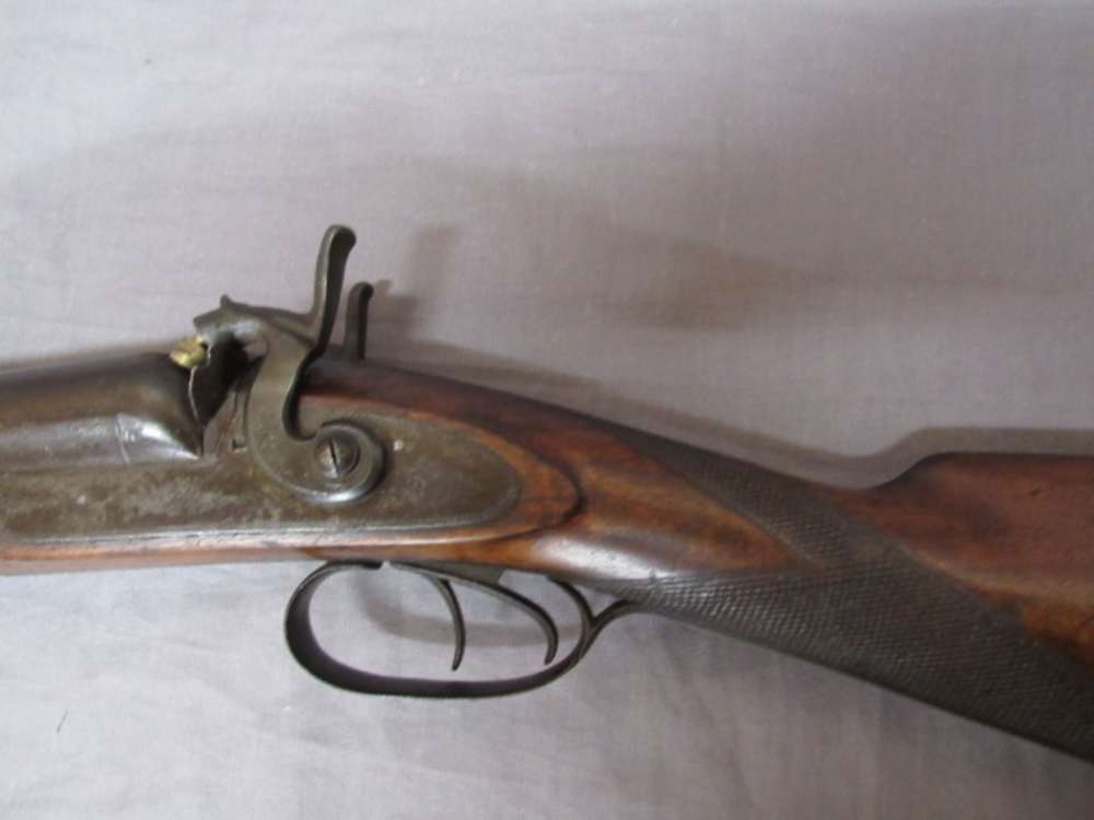 W & C SCOTT & SON DOUBLE BARREL SHOTGUN 10 GAUGE Percussion Cap Ignition-img-31