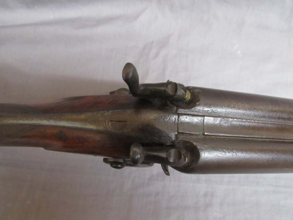 W & C SCOTT & SON DOUBLE BARREL SHOTGUN 10 GAUGE Percussion Cap Ignition-img-13