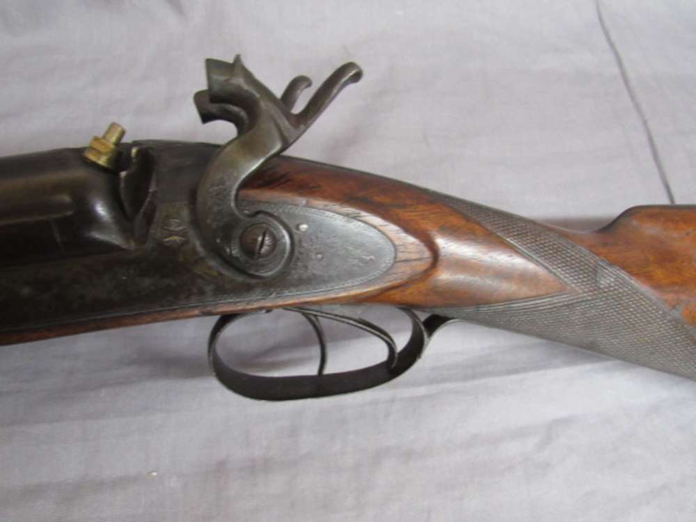W & C SCOTT & SON DOUBLE BARREL SHOTGUN 10 GAUGE Percussion Cap Ignition-img-46