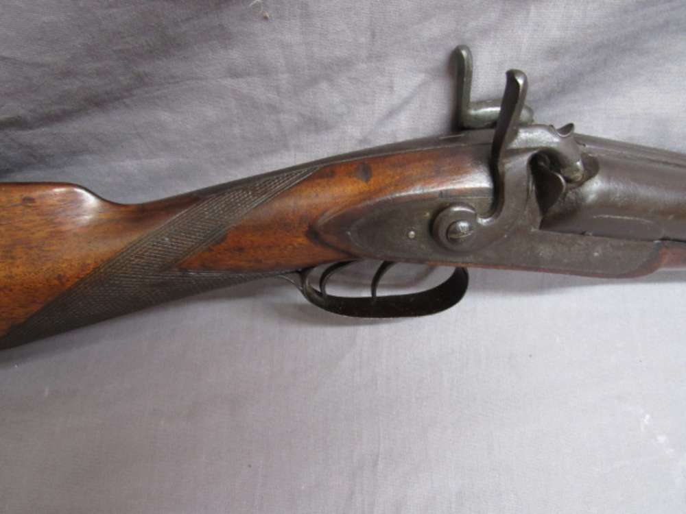 W & C SCOTT & SON DOUBLE BARREL SHOTGUN 10 GAUGE Percussion Cap Ignition-img-5