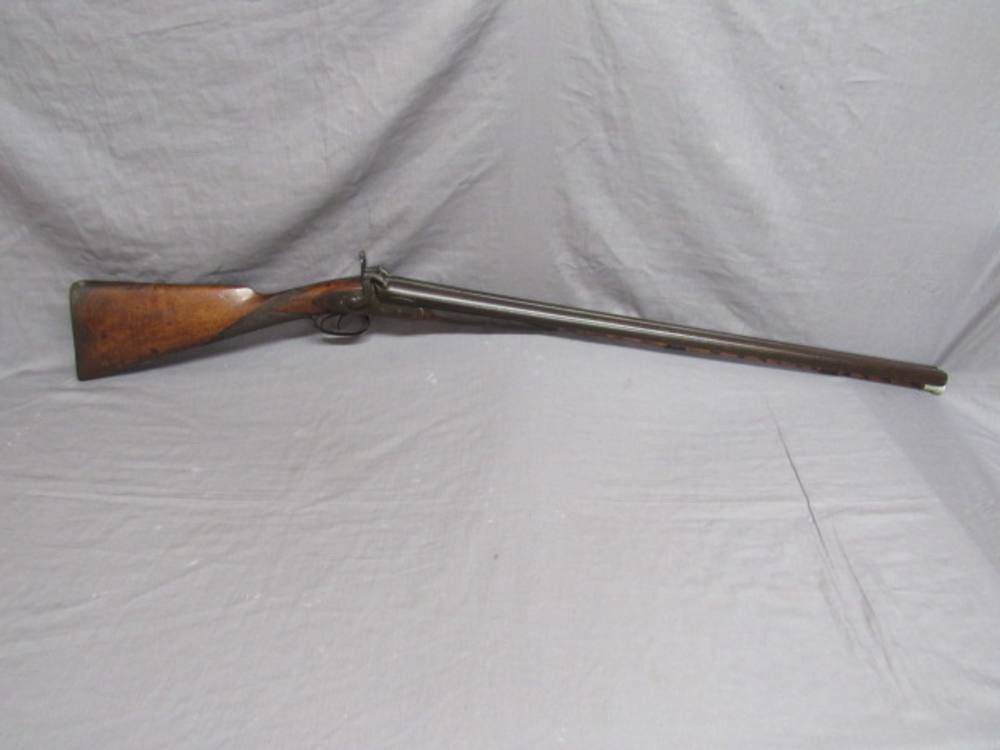 W & C SCOTT & SON DOUBLE BARREL SHOTGUN 10 GAUGE Percussion Cap Ignition-img-0