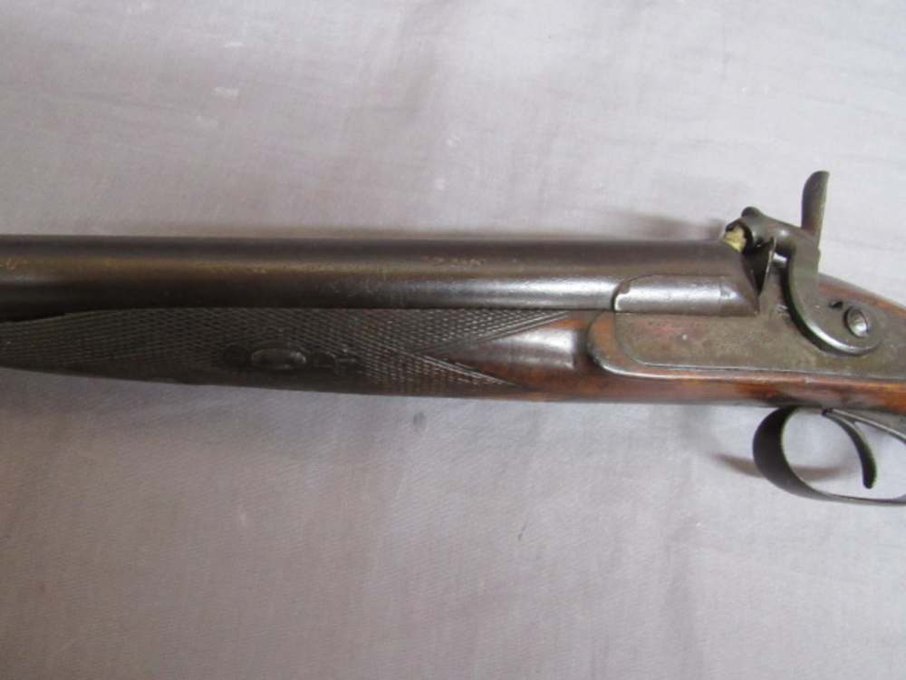 W & C SCOTT & SON DOUBLE BARREL SHOTGUN 10 GAUGE Percussion Cap Ignition-img-32