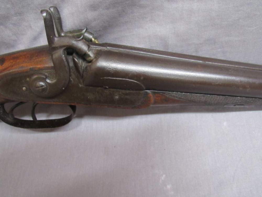 W & C SCOTT & SON DOUBLE BARREL SHOTGUN 10 GAUGE Percussion Cap Ignition-img-6