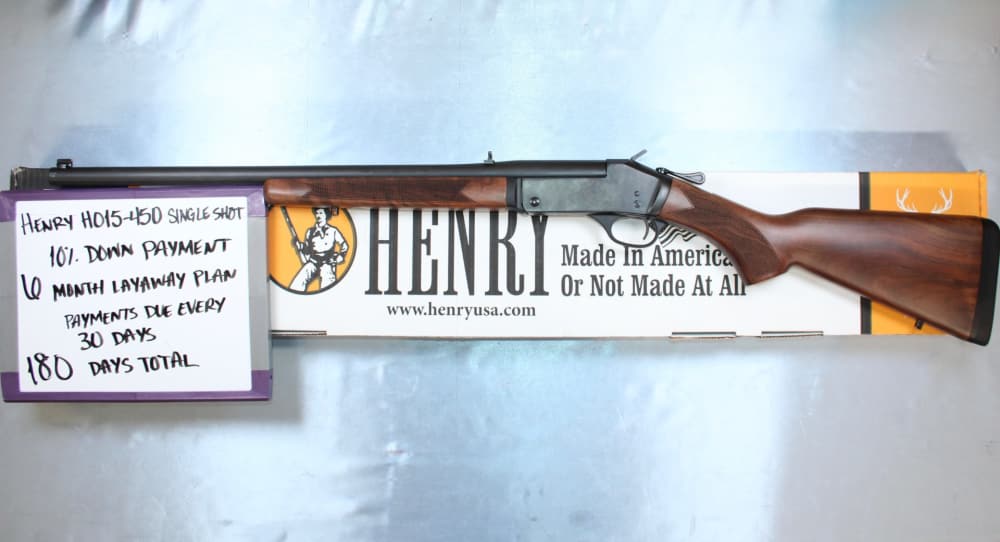 Henry Single Shot Rifle .450BUSH 22" Barrel, LAYAWAY AVAILABLE!-img-0