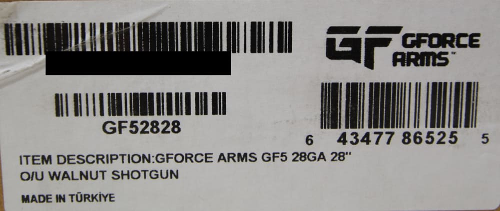 NIB GFORCE ARMS GF5 FILTHY PHEASANT O/U SHOTGUN, 28GA, 28" BRLS GF52828-img-6