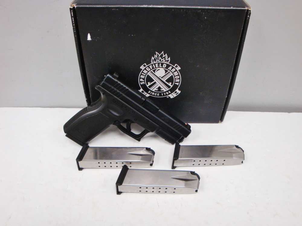 Springfield XD-9 4.0 Service Model Black 9mm 4” Bbl. With 4 16-Rd Mags  -img-0