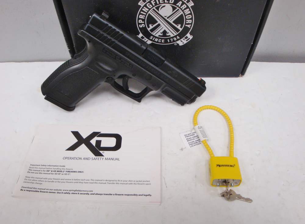 Springfield XD-9 4.0 Service Model Black 9mm 4” Bbl. With 4 16-Rd Mags  -img-2