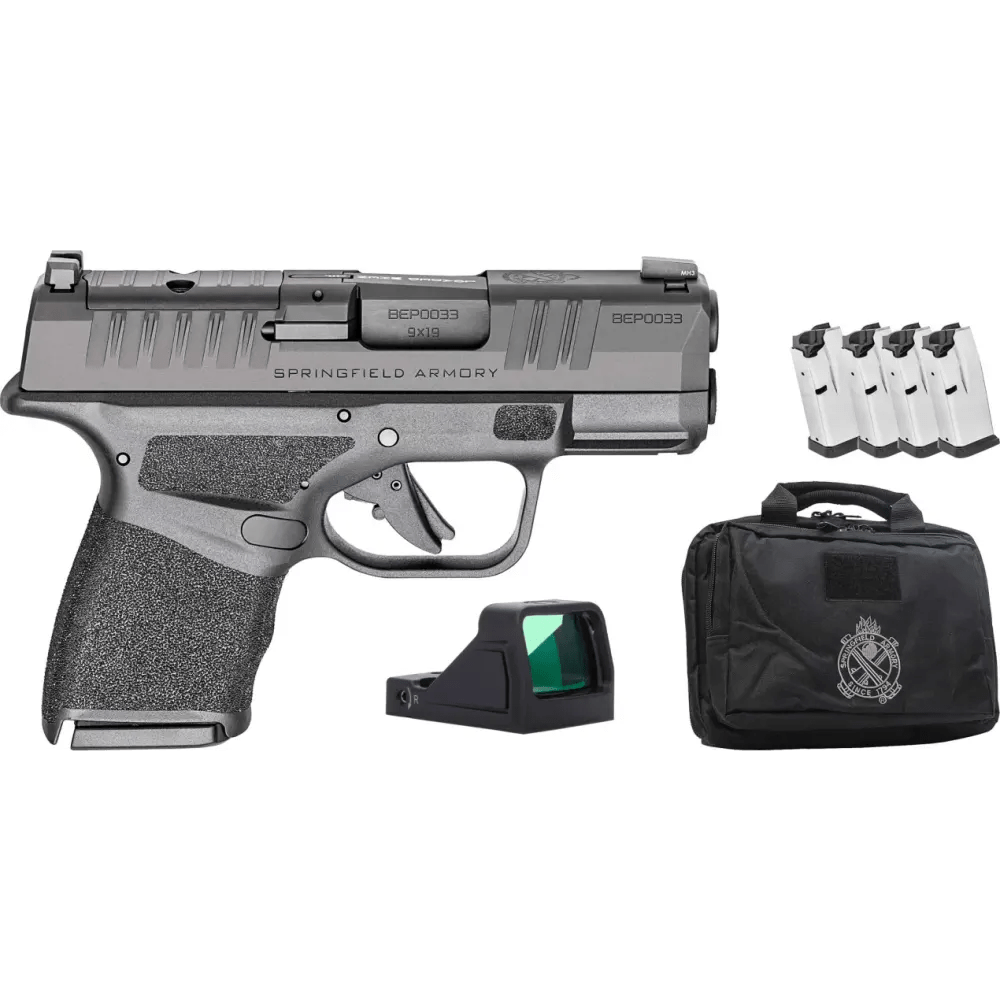 SPRINGFIELD ARMORY HELLCAT OSP CALI 9MM 3" 10-RD SEMI-AUTO PISTOL GEAR PAC-img-0
