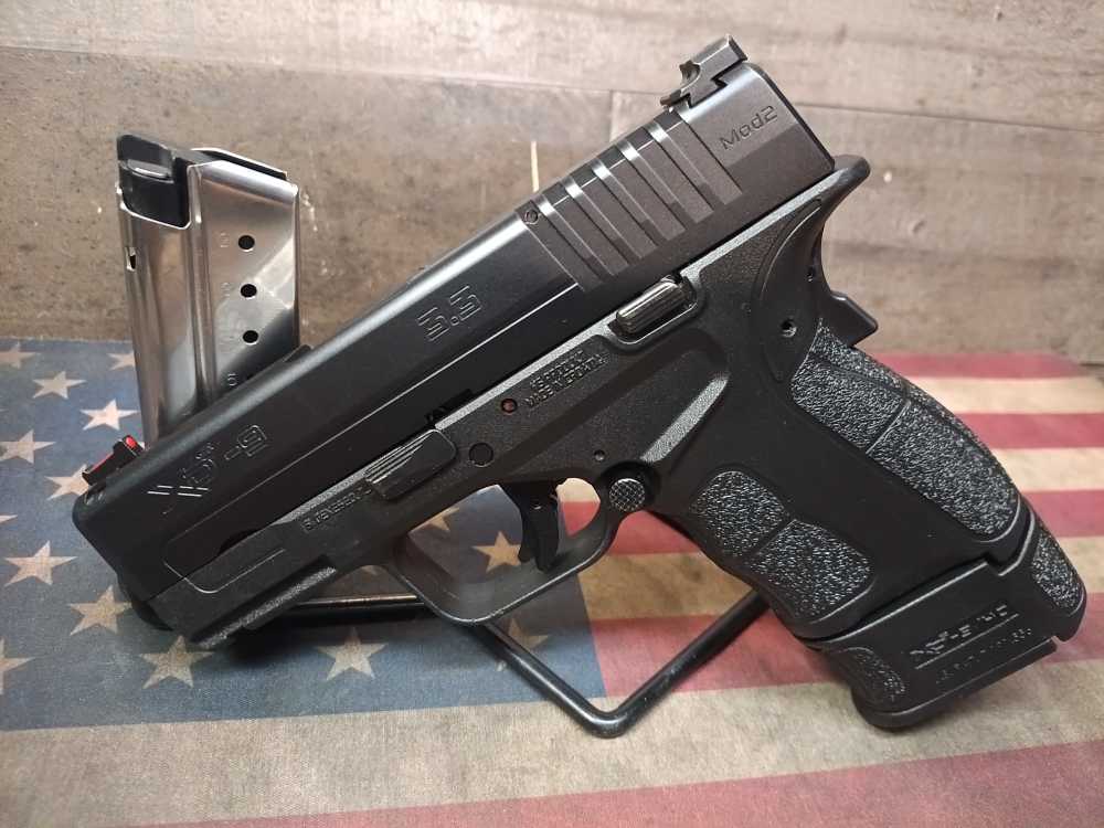 LOOK! GREAT COND SPRINGFIELD XD-S Mod 2 9mm 3.3"Brl w/2Mags 9+1 PENNY NR! -img-0