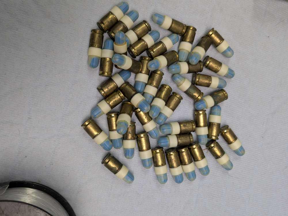 9mm Blue Paint Simunition  Rounds, quant #40-img-2