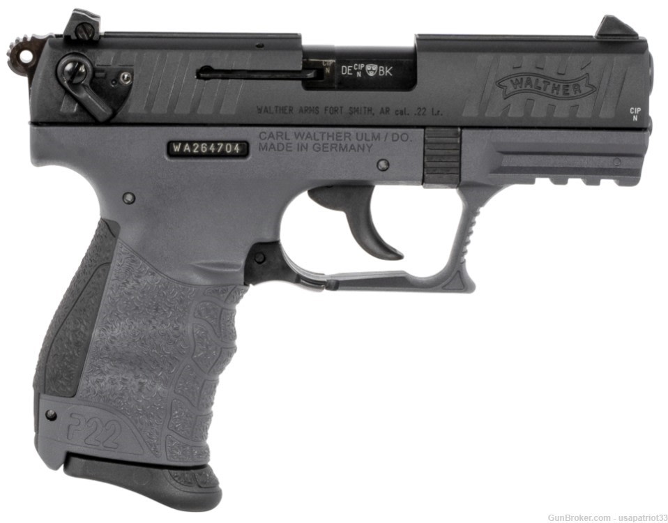 Walther P22Q .22LR 3.42"Brl. 10Rd. Tungsten Grey / Gray 5120715-img-1