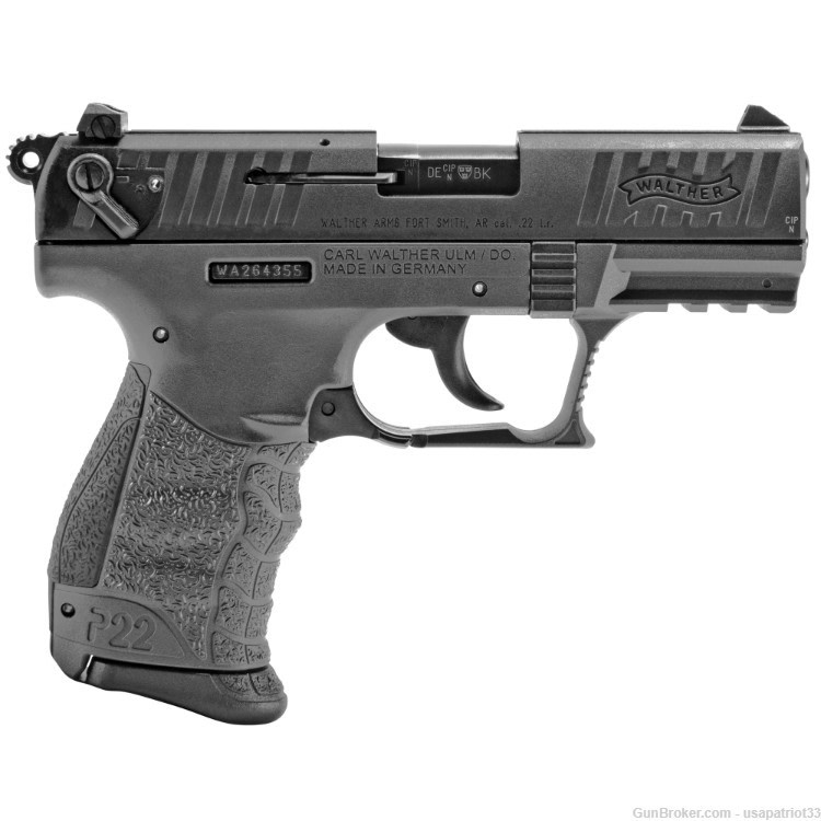 Walther P22Q .22LR 3.42"Brl. 10Rd. Tungsten Grey / Gray 5120715-img-2