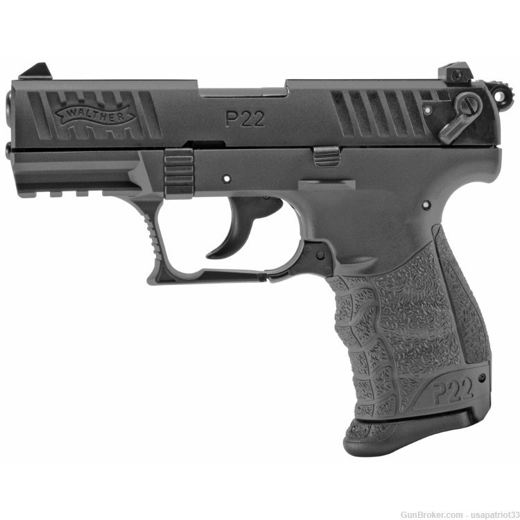 Walther P22Q .22LR 3.42"Brl. 10Rd. Tungsten Grey / Gray 5120715-img-0