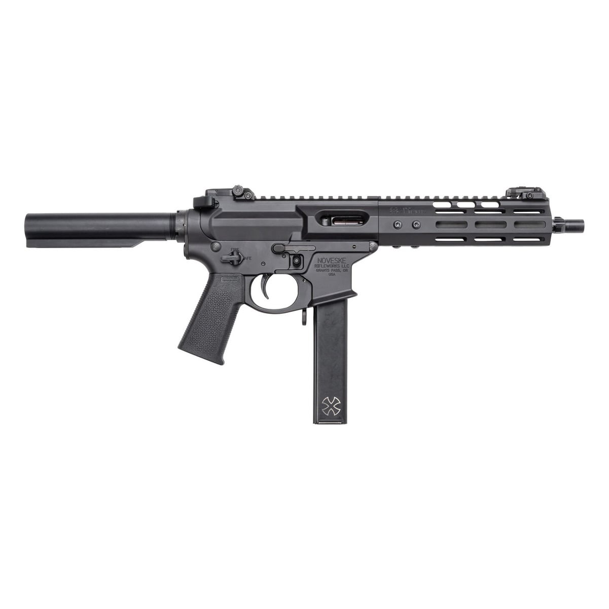 NOVESKE Cry Baby Gen 4 9mm 8.125in 32rd Black Braceless Long Pistol 2001205-img-1