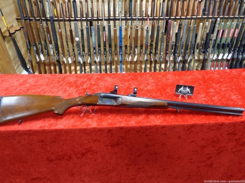 Simson Merkel Drilling 6.5 12 Gauge Double Scope Rings German Rifle I TRADE-img-1