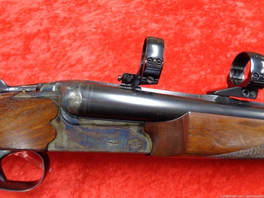 Simson Merkel Drilling 6.5 12 Gauge Double Scope Rings German Rifle I TRADE-img-18