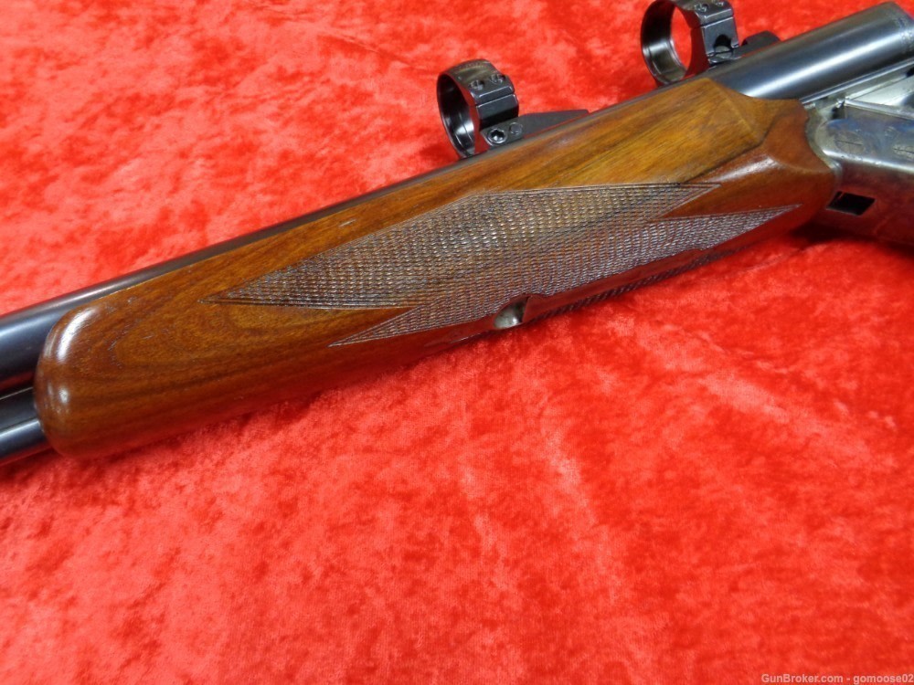 Simson Merkel Drilling 6.5 12 Gauge Double Scope Rings German Rifle I TRADE-img-45