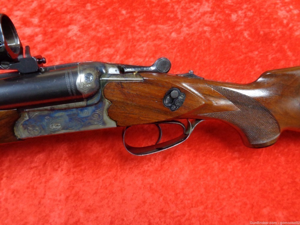 Simson Merkel Drilling 6.5 12 Gauge Double Scope Rings German Rifle I TRADE-img-75