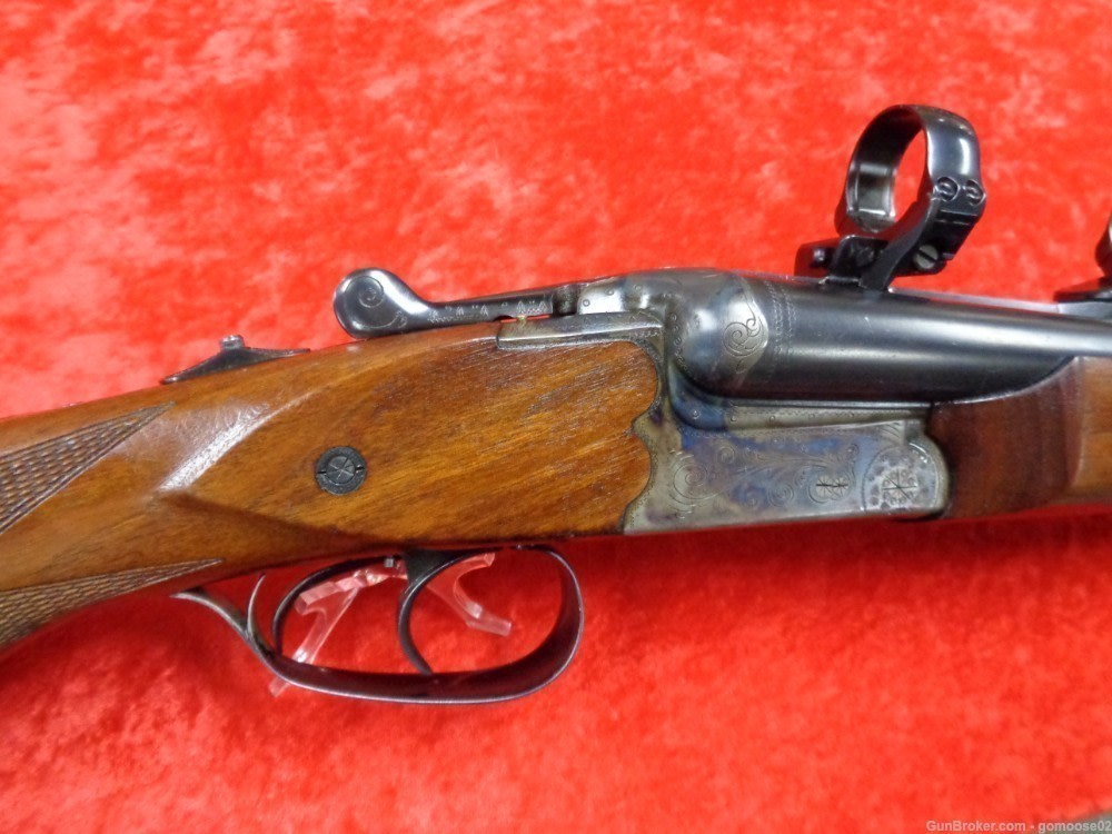 Simson Merkel Drilling 6.5 12 Gauge Double Scope Rings German Rifle I TRADE-img-16