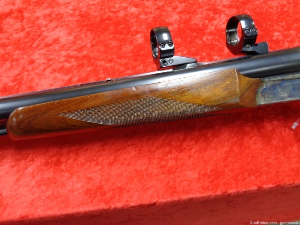 Simson Merkel Drilling 6.5 12 Gauge Double Scope Rings German Rifle I TRADE-img-10