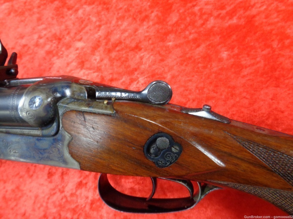 Simson Merkel Drilling 6.5 12 Gauge Double Scope Rings German Rifle I TRADE-img-9