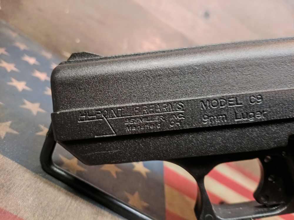 LOOK! EXCEL. COND. HI POINT C9 9mm 3.5"Brl w/3Mags&Holster 10+1 PENNY NR!-img-27